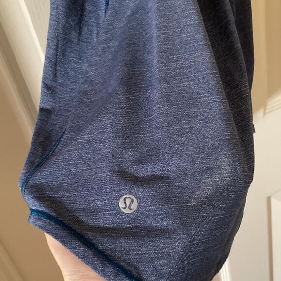 Lululemon Fast as Light Singlet Tank Top Heathered Night Tide Cutout 4 Like New - Picture 13 of 14
